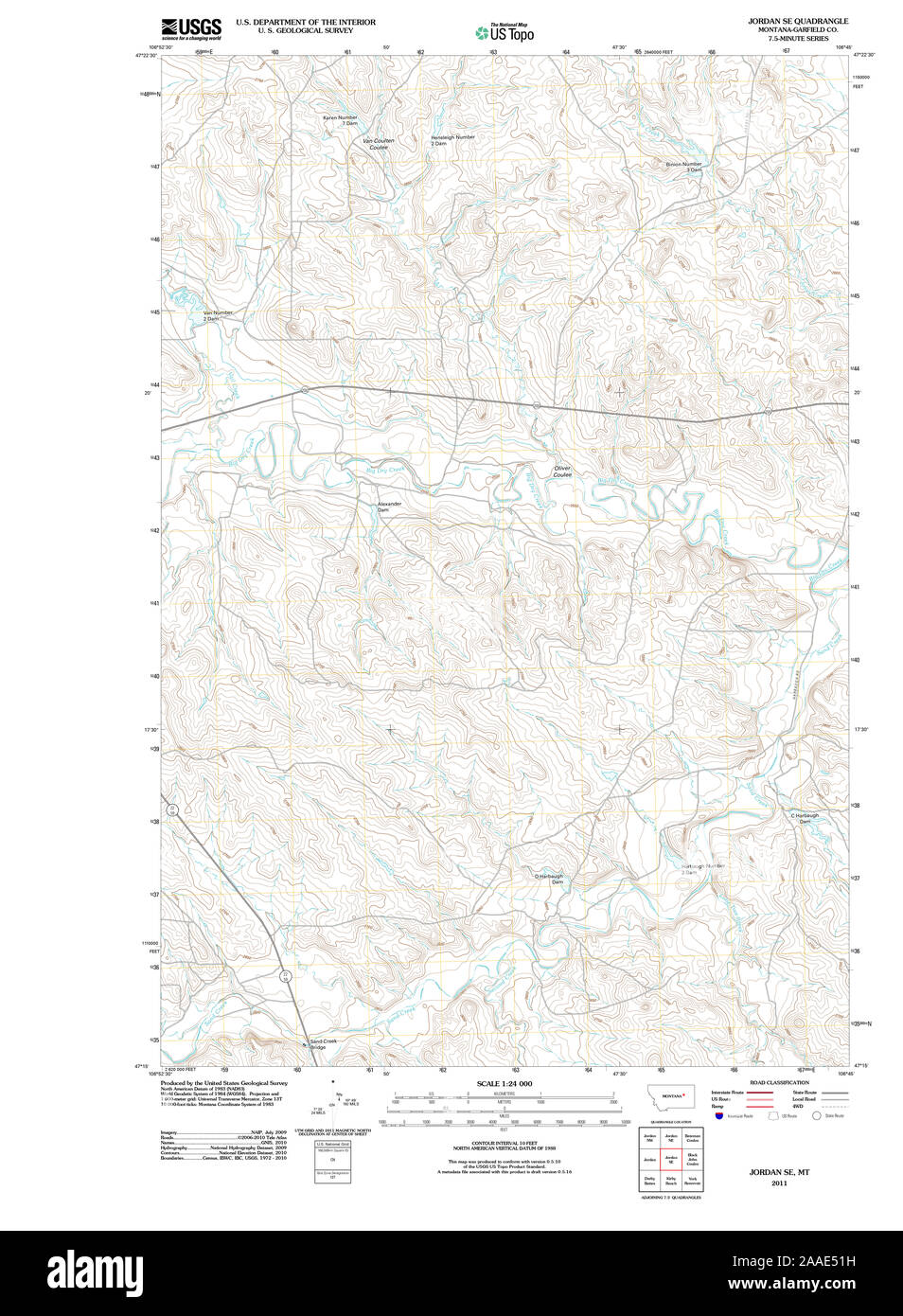 Jordan montana map hires stock photography and images Alamy