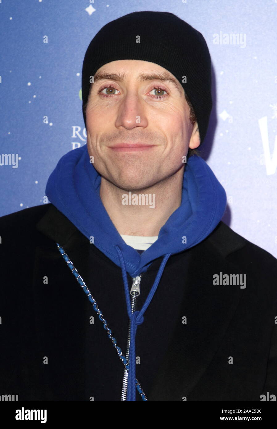 LONDON, UNITED KINGDOM - NOVEMBER 20 2019:Nick Grimshaw attends the Winter Wonderland VIP launch night at Hyde Park in London. Stock Photo