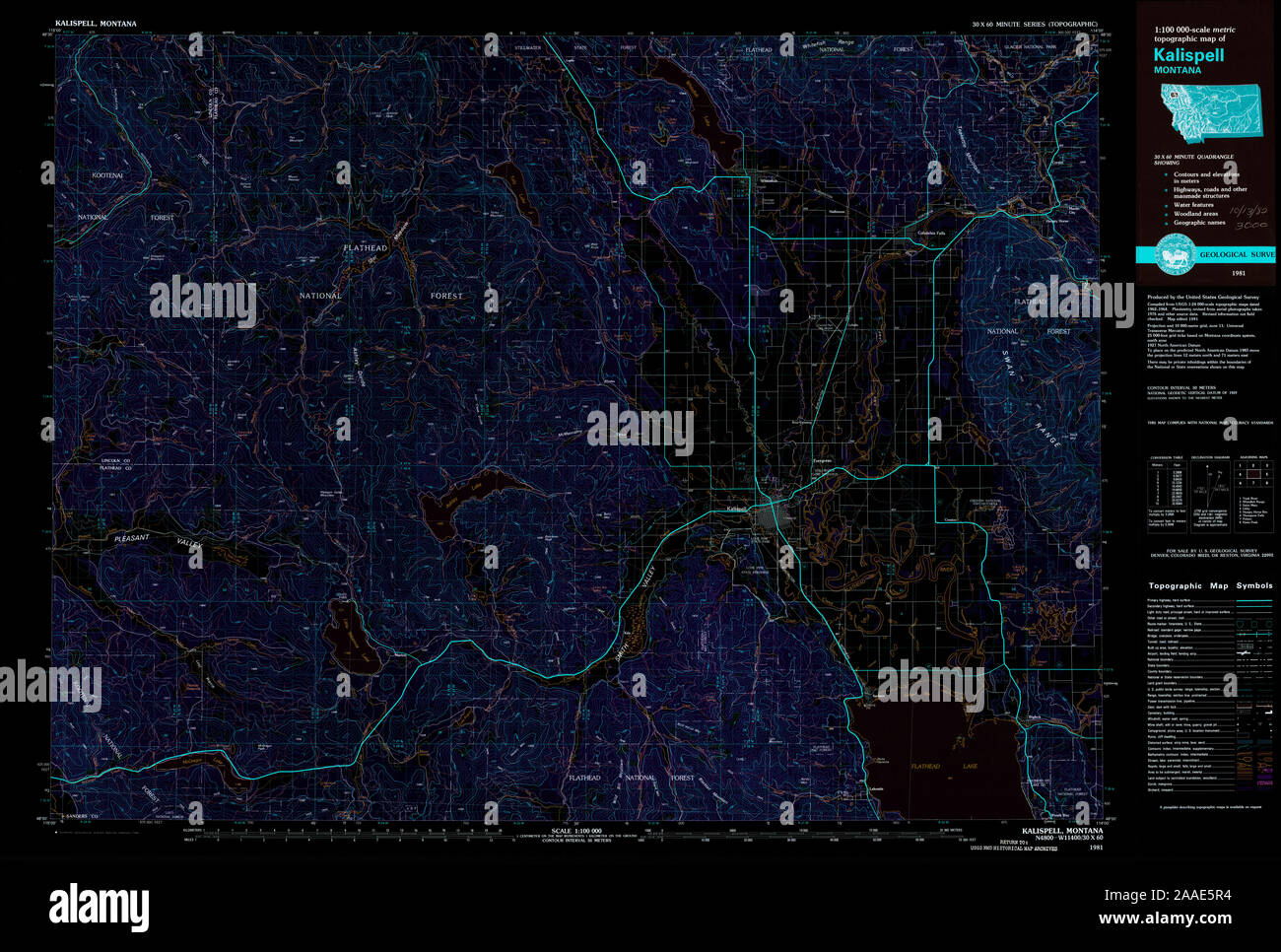 Map of kalispell montana hires stock photography and images Alamy