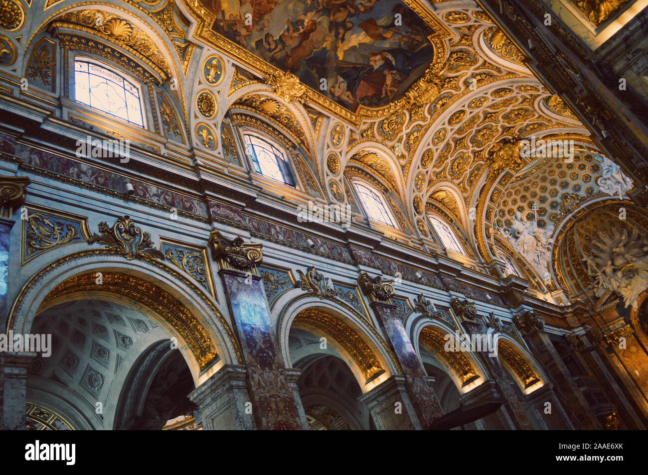 Inside Church Italy Stock Photo