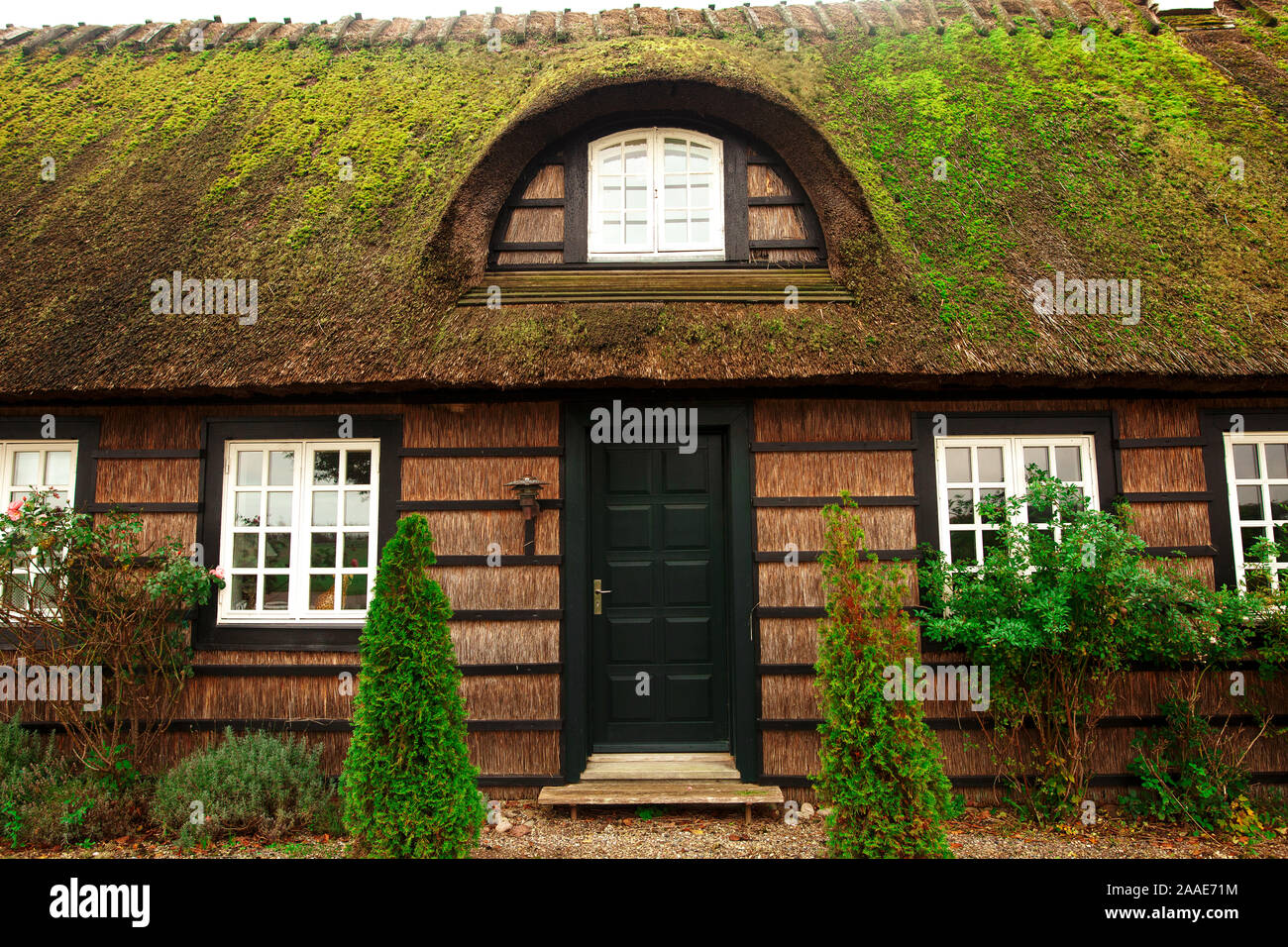 Traditional Danish Farm House Or Rural Agriculture Building ...