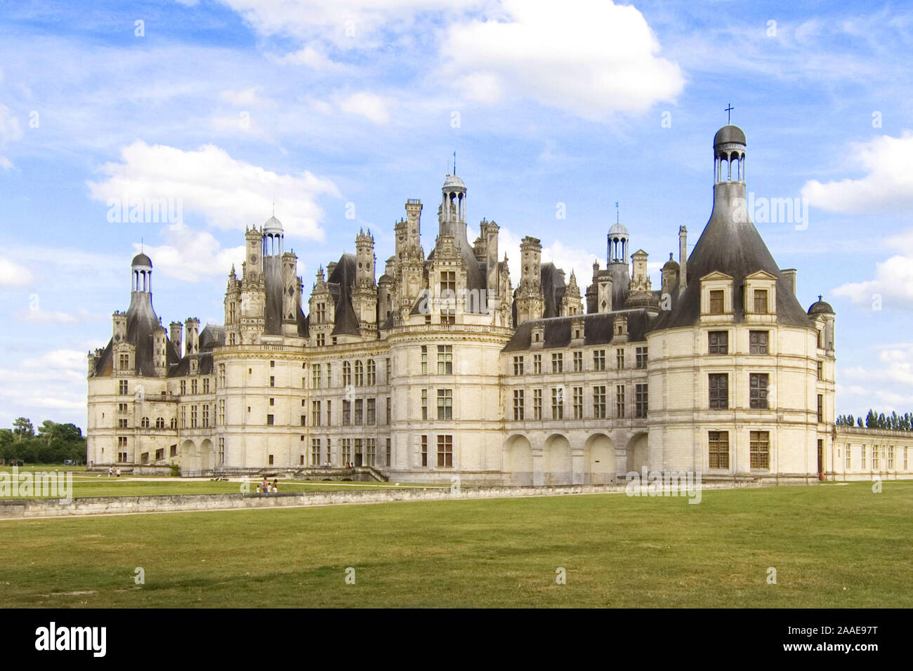 Schloss Chambord Das Grosste Schloss An Der Loire Frankreich Stock Photo Alamy