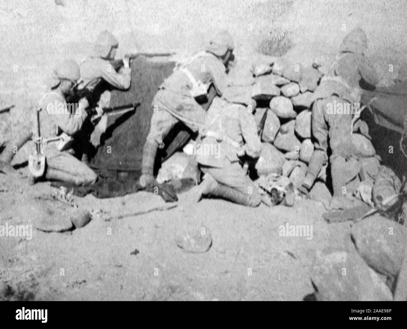 Worcester Regiment Boer War. New Zealand hill. Stock Photo