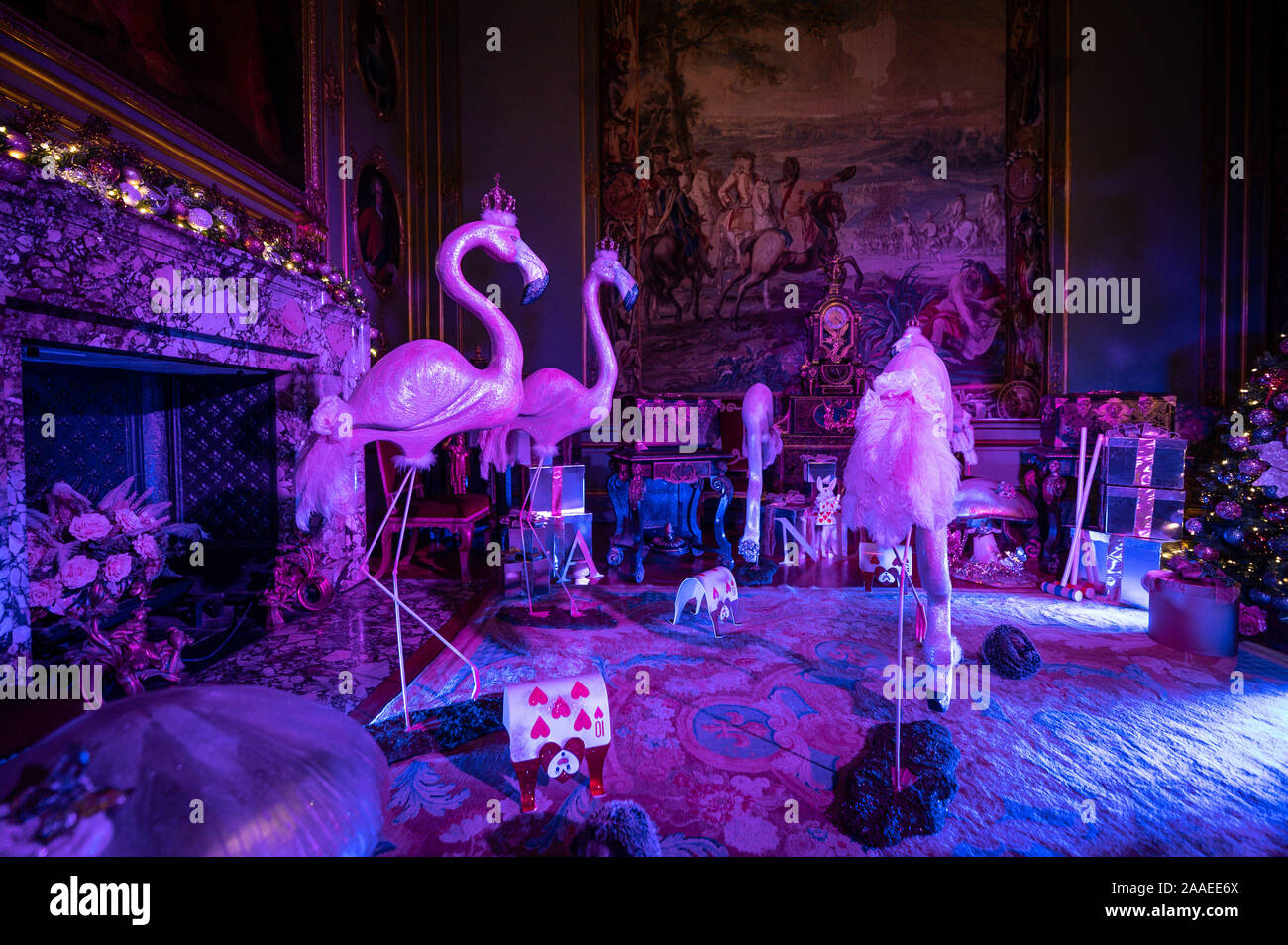Blenheim Palace, Oxfordshire, UK. 21st Nov, 2019. Alice in Wonderland exhibition 'Alice in the Palace' at Blenheim Palace as part of their Christmas celebrations. Credit: Andrew Walmsley/Alamy Live News Stock Photo