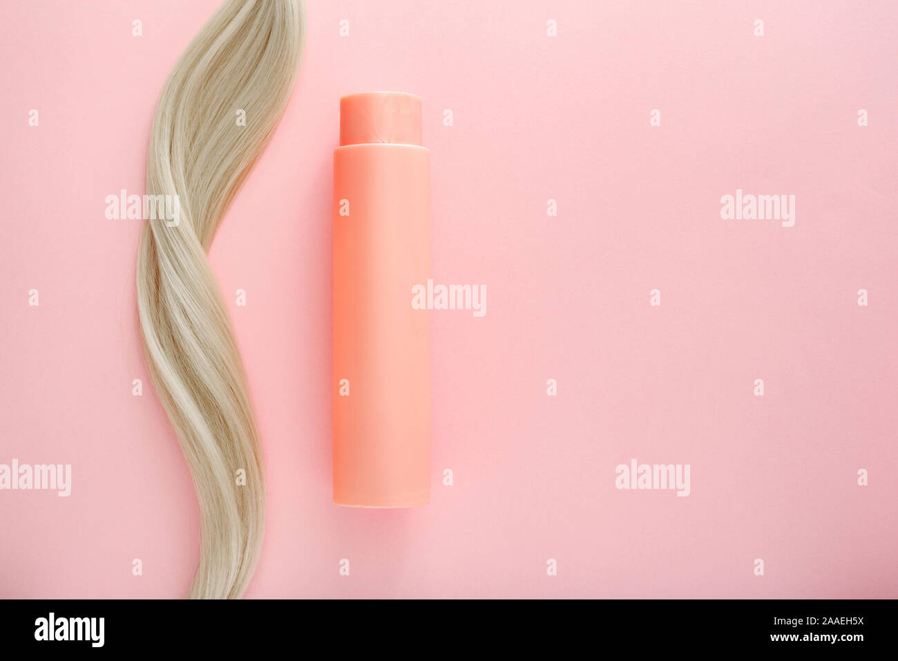 Shampoo For Colored Hair Mockup Bottle Shampoo For Blond Pink