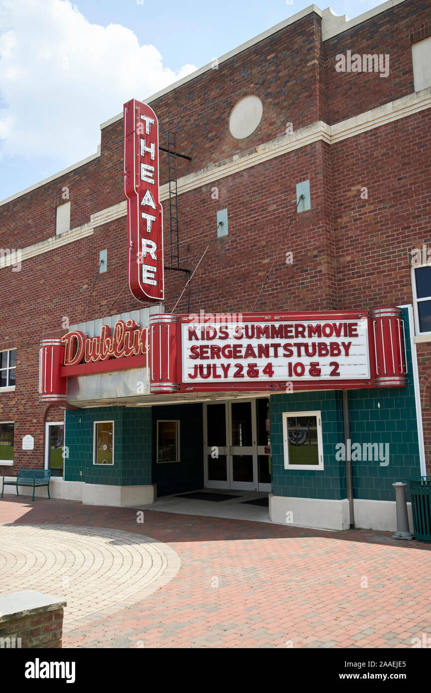 theatre dublin building dublin usa Stock Photo Alamy