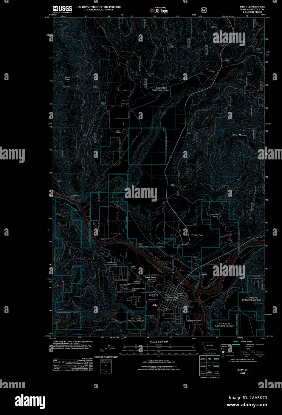 Map of libby montana hires stock photography and images Alamy