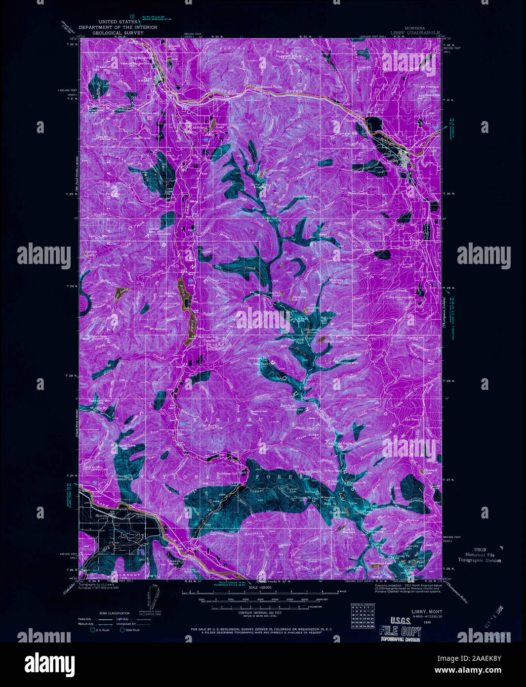 Map of libby montana hires stock photography and images Alamy