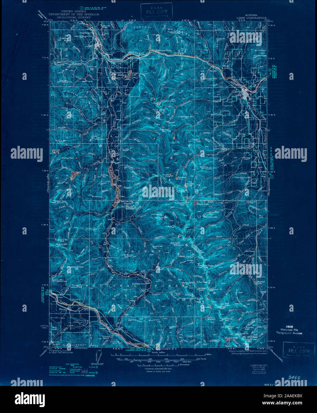 Map of libby montana hi-res stock photography and images - Alamy