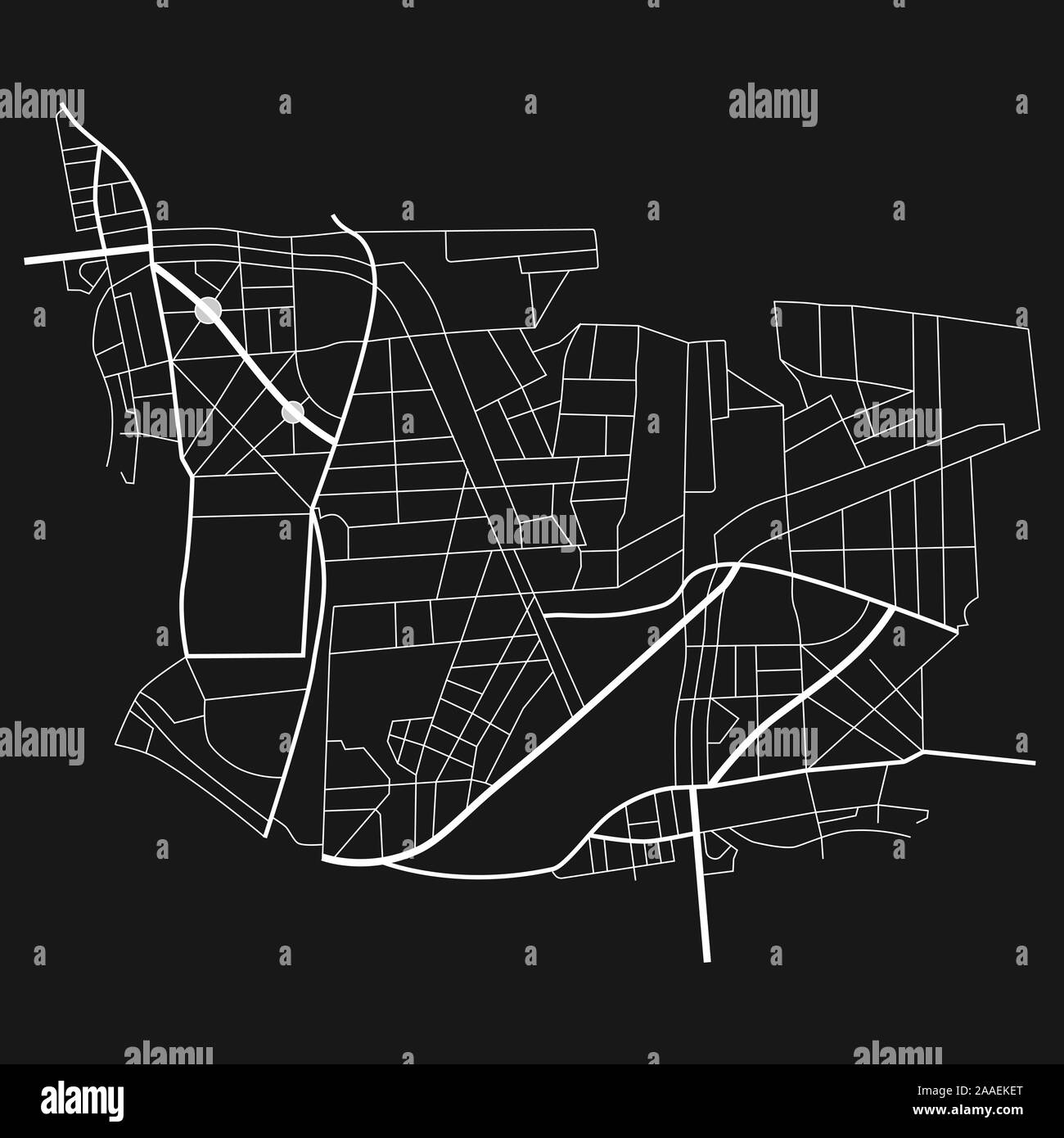Vector illustration city map. Scheme of roads Stock Vector Image & Art ...