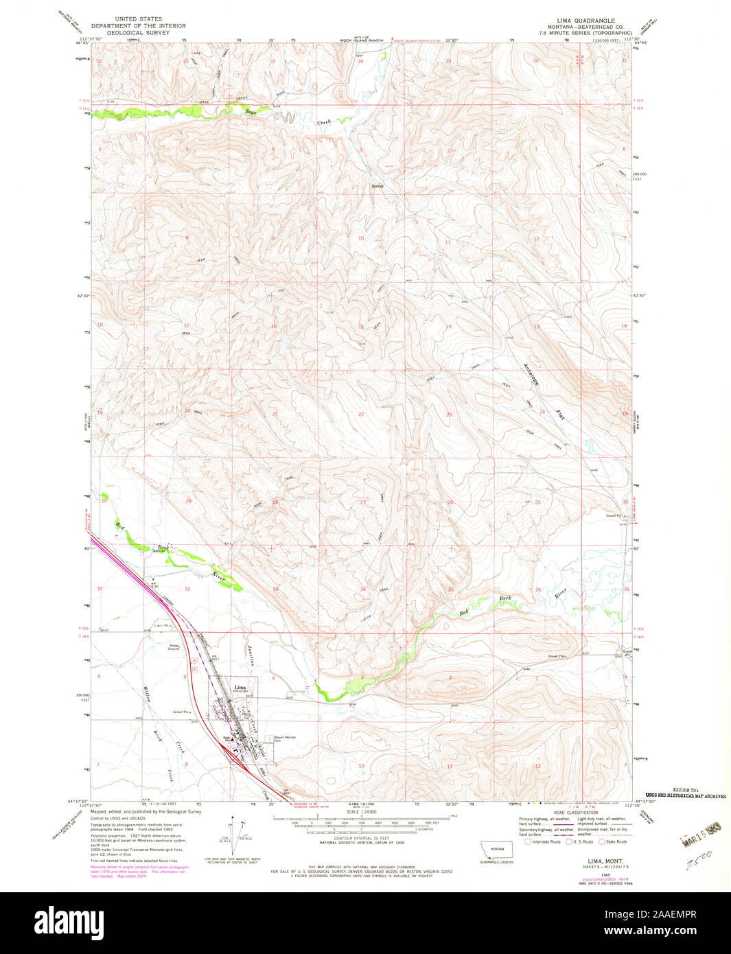 Map of lima montana hires stock photography and images Alamy