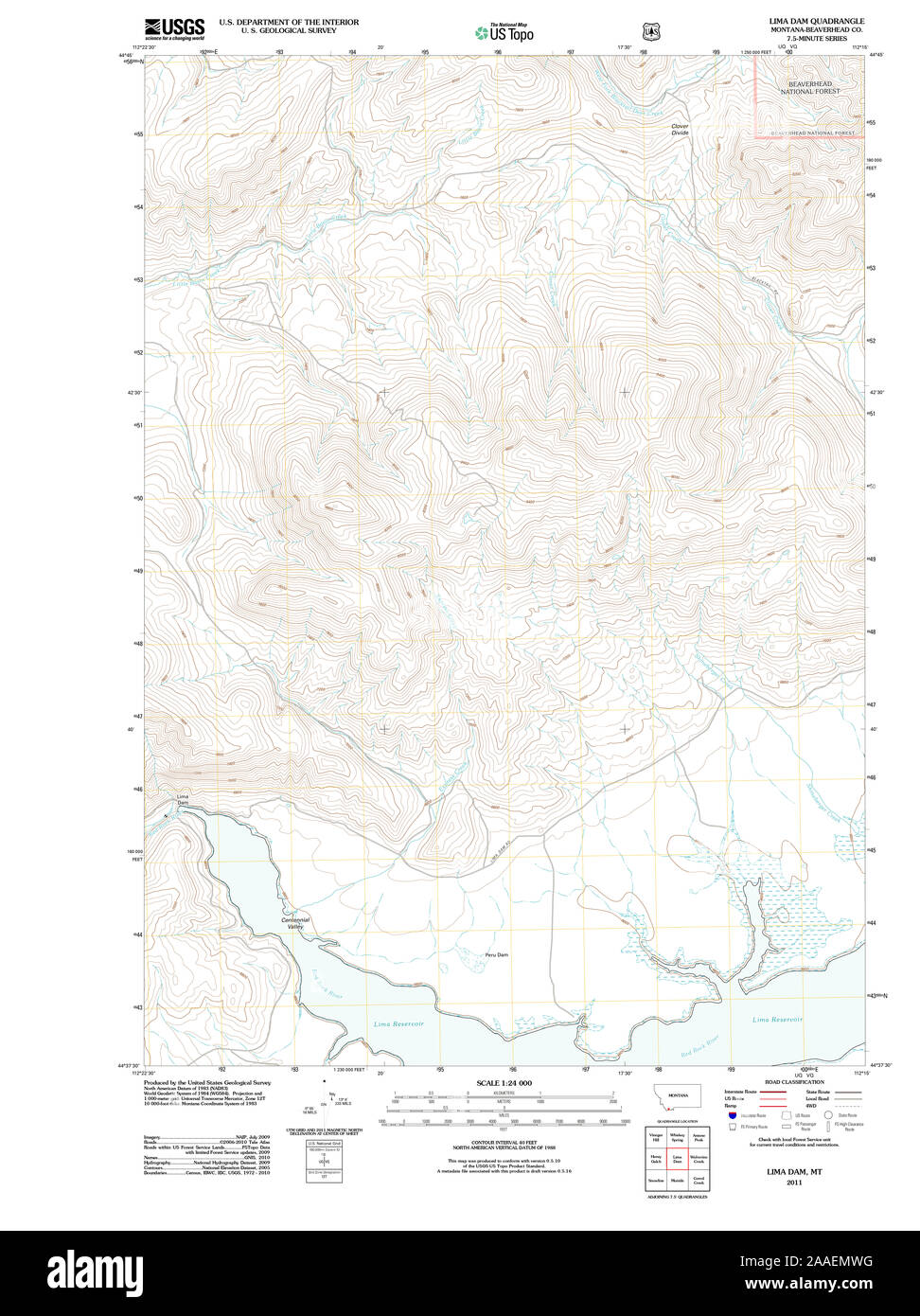 Map of lima montana hires stock photography and images Alamy