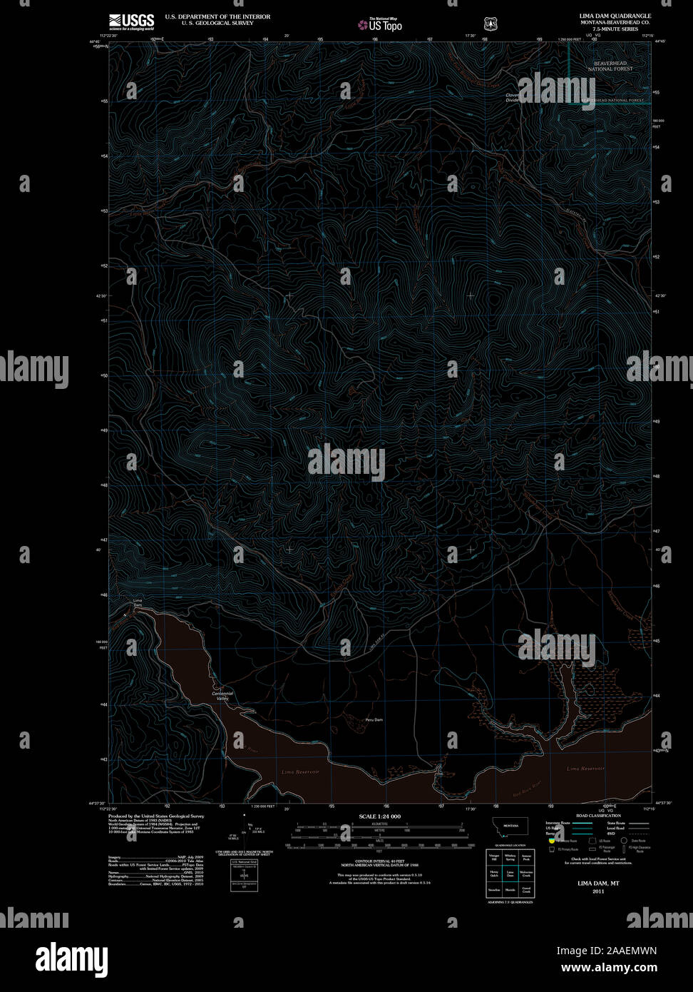 Lima montana map hires stock photography and images Alamy