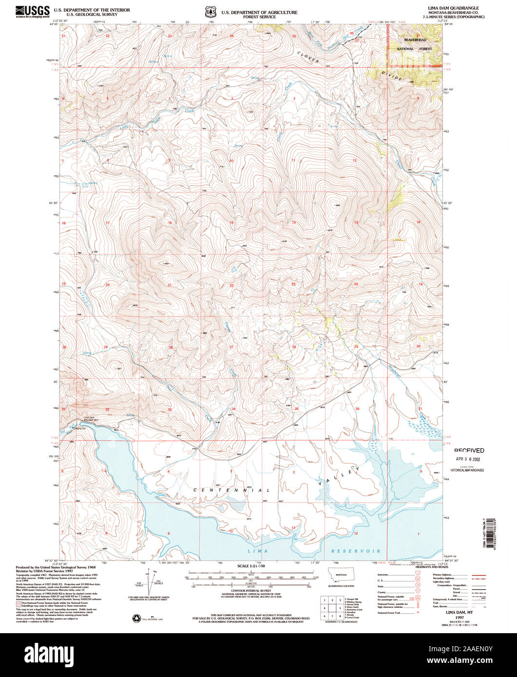 Map of lima montana hires stock photography and images Alamy