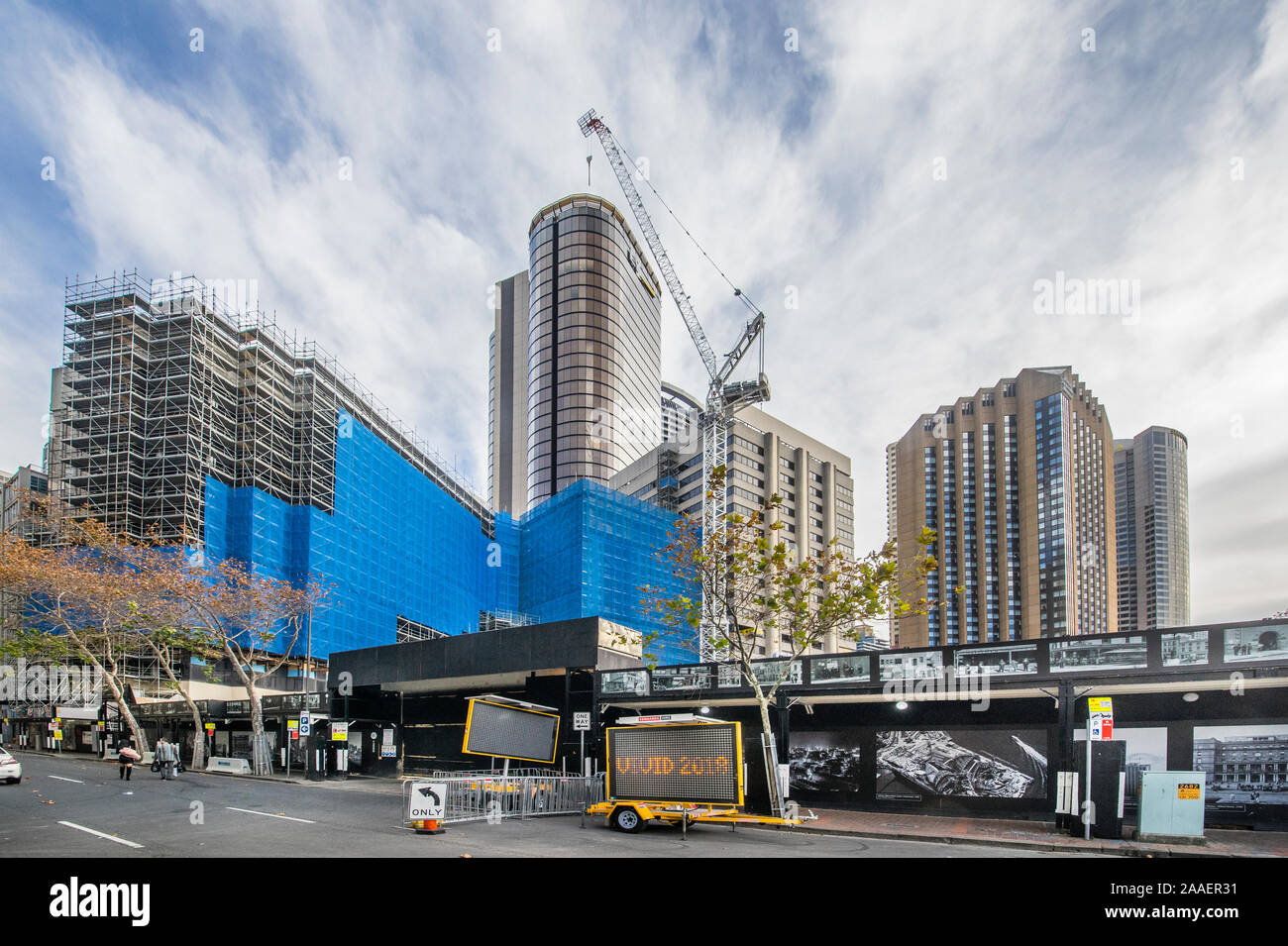 redevelopment at Pitt Street, Circular Quay, Sydney CBD, New South Wales, Australia Stock Photo