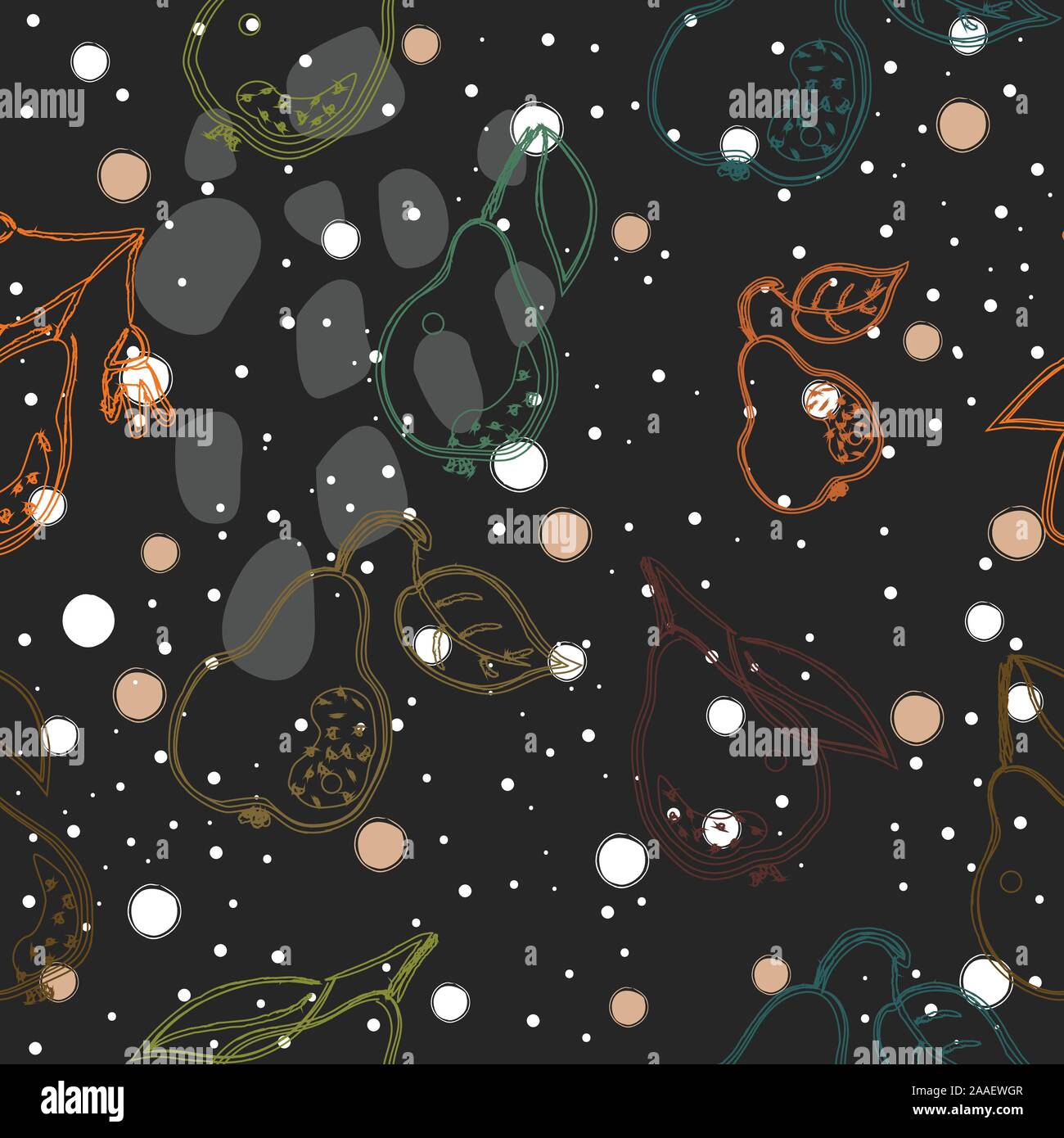 Seamless Pattern with Fruits Stock Vector Image & Art - Alamy