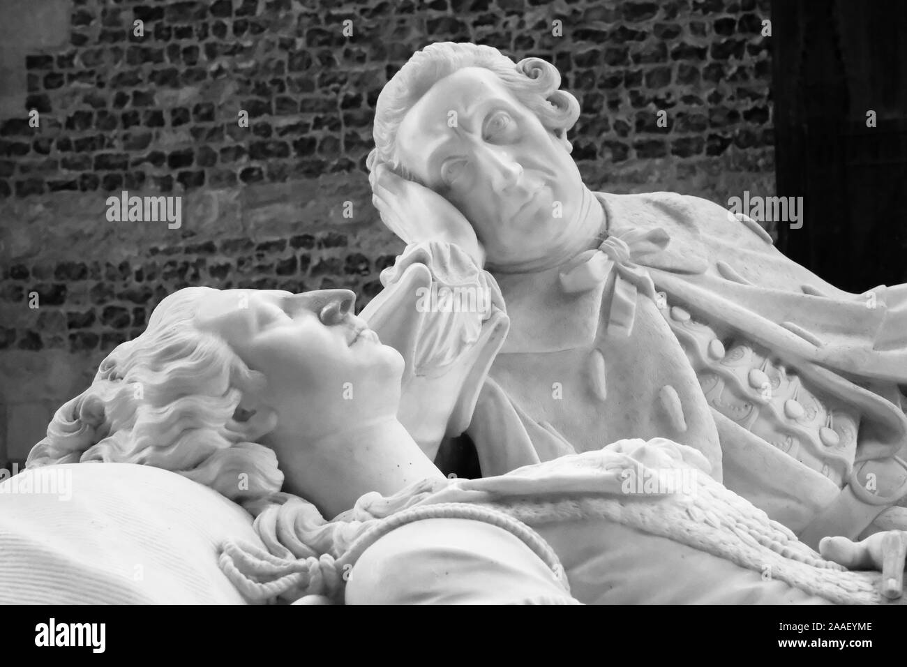 The tomb of Joseph Damer and his wife, Lady Caroline, Milton Abbey Church, Dorset, UK - John Gollop Stock Photo