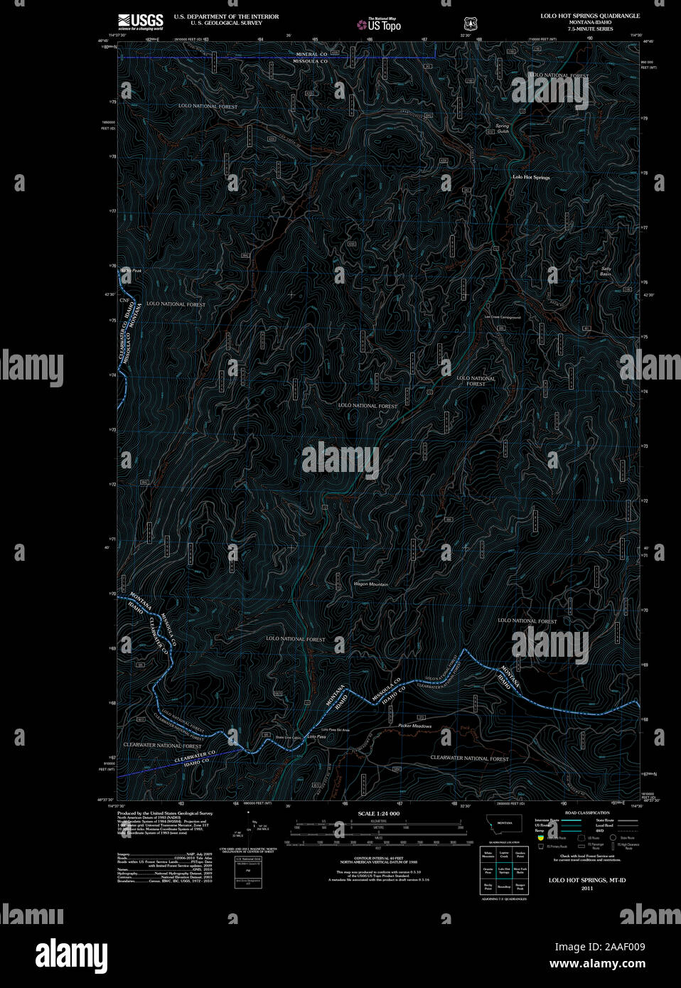 Lolo montana map hires stock photography and images Alamy