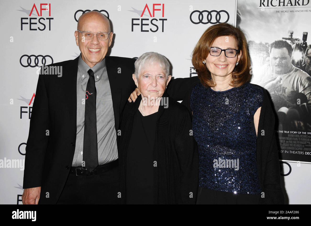 Hollywood Ca November L R G Watson Bryant Jr Barbara Bobi Jewell And Nadya Bryant Attend The Richard Jewell Premiere During Afi Fest 19 Presented By Audi At Tcl Chinese Theatre