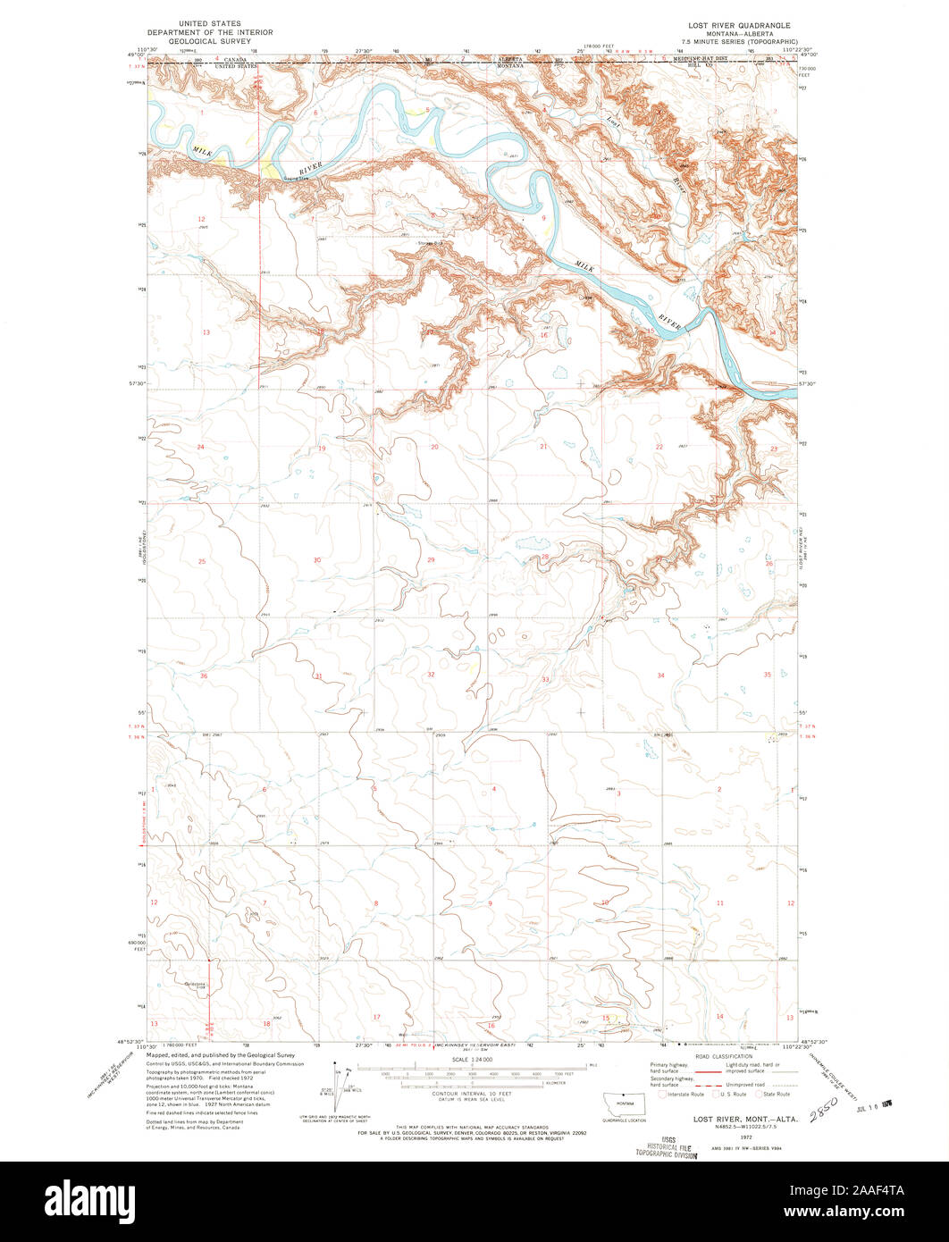 Map of lost river Cut Out Stock Images & Pictures Alamy