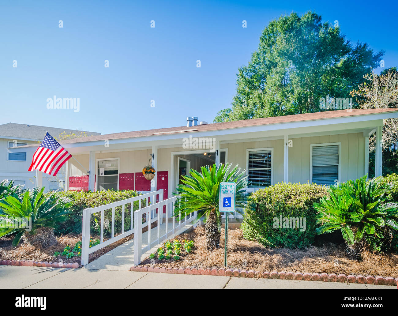 The office at Four Seasons apartments is pictured in Mobile, Alabama