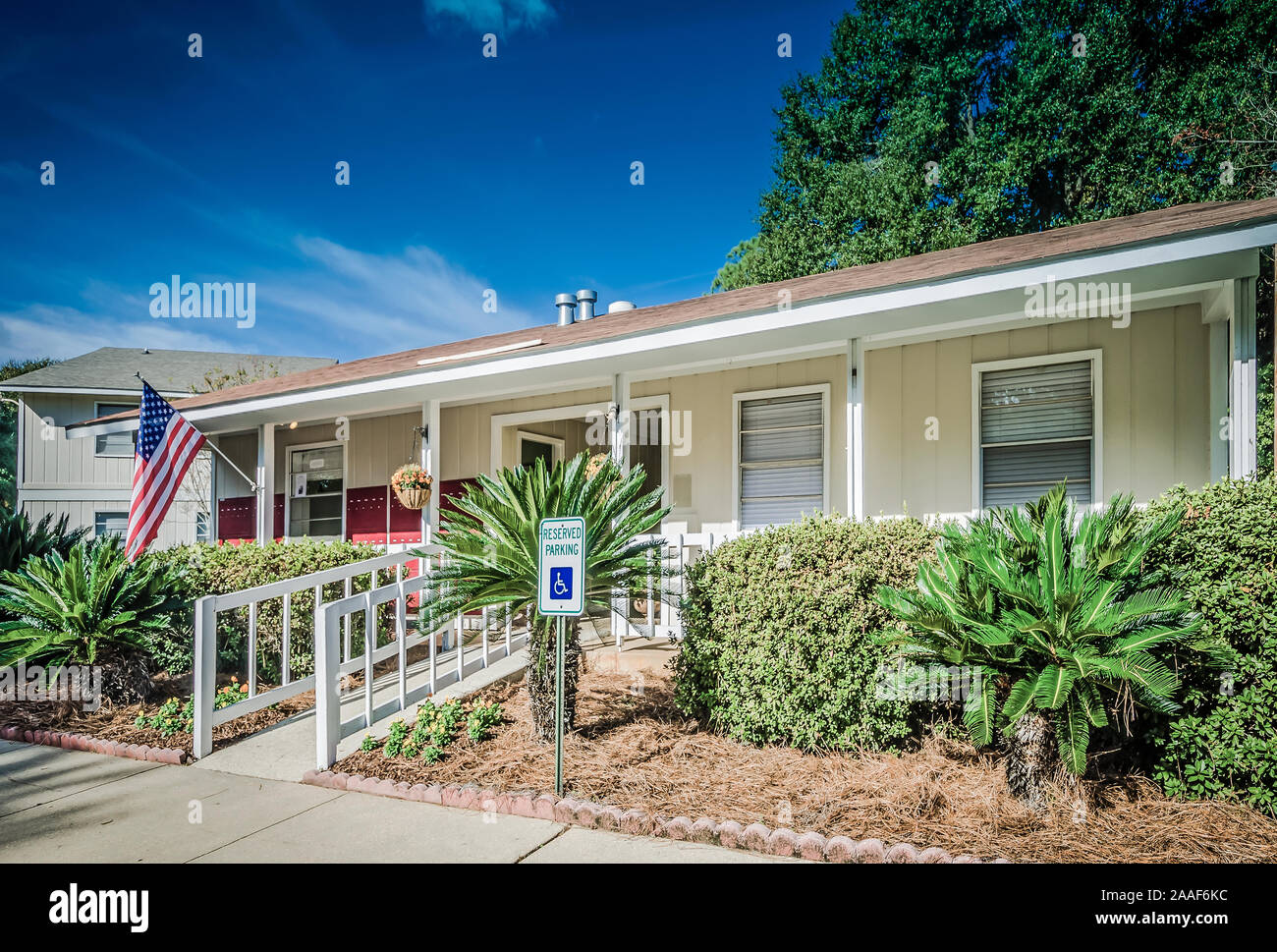 The office at Four Seasons apartments is pictured in Mobile, Alabama
