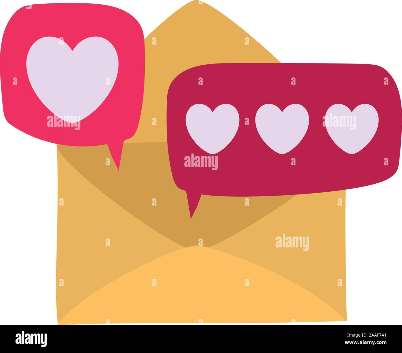 Heart Envelope Vector Isolated heart and envelope vector design Stock Vector Image & Art - Alamy