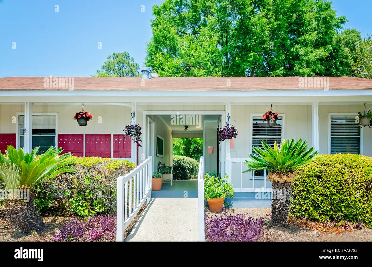 The office at Four Seasons apartments is pictured in Mobile, Alabama
