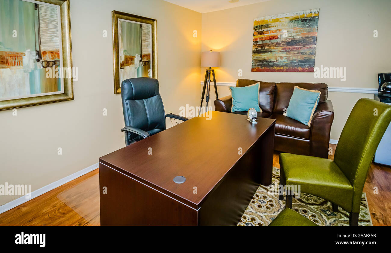 The leasing office is pictured at Robinwood Apartments in Mobile