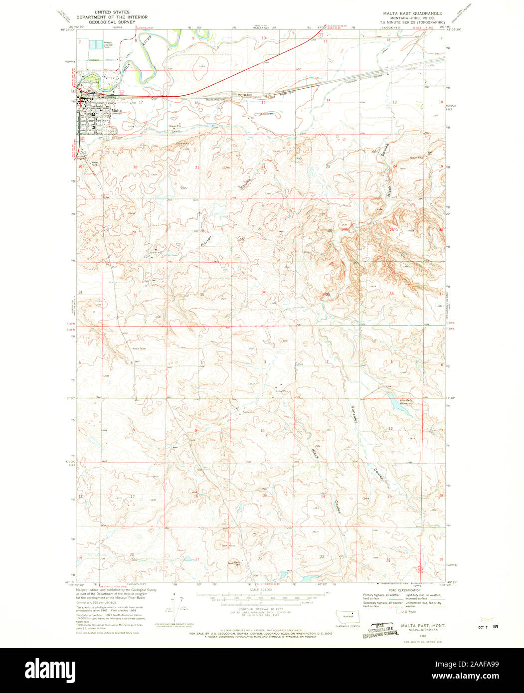 Malta Montana Map High Resolution Stock Photography and Images - Alamy