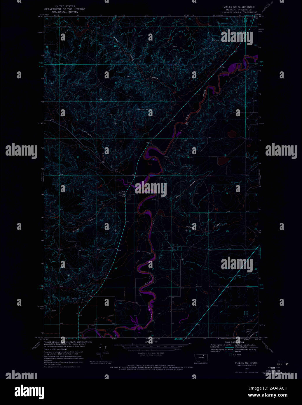 Map of malta montana hires stock photography and images Alamy