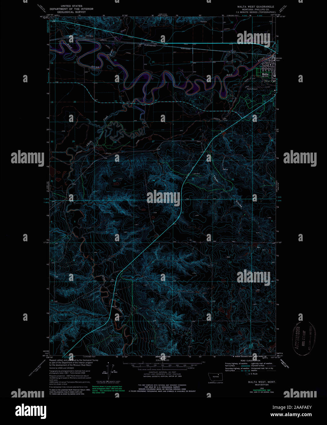 Map of malta montana hires stock photography and images Alamy