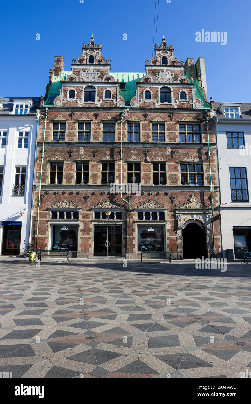 Royal Copenhagen Porcelain building on Stroget street, Copenhagen, Denmark Stock Photo