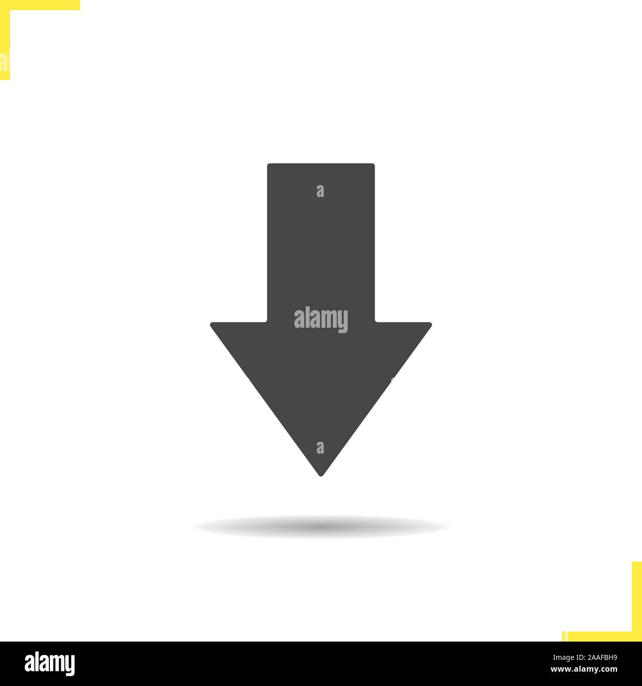 Download Arrow Icon Drop Shadow Down Silhouette Symbol Computer And Smartphone Digital Interface Symbol Files Uploading Icon Download Arrow Logo C Stock Vector Image Art Alamy