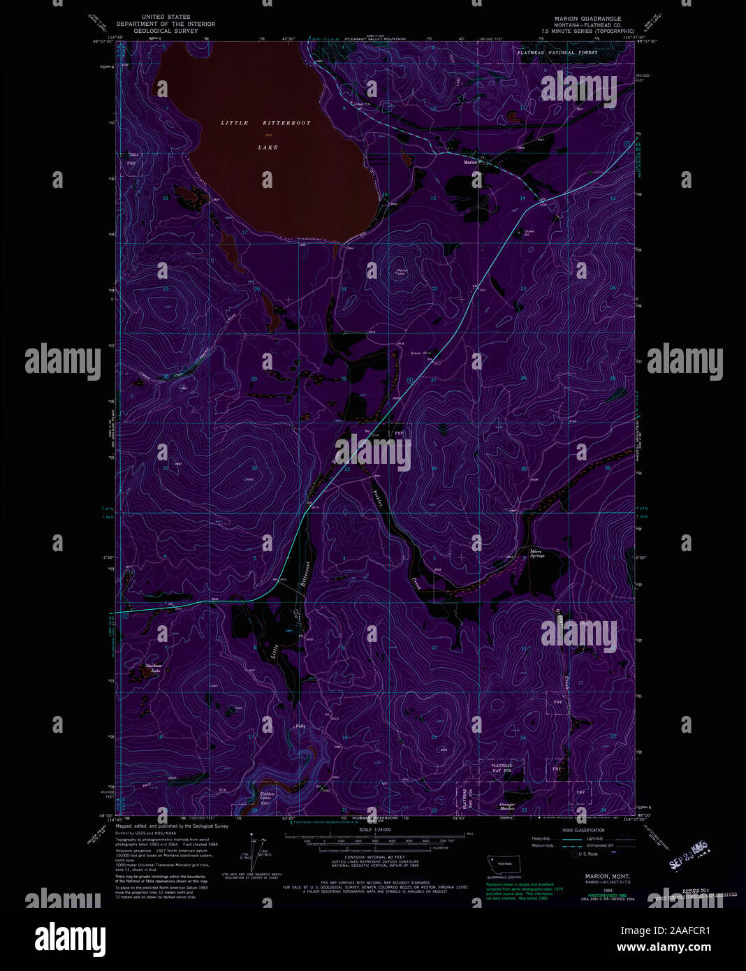 Marion montana map hires stock photography and images Alamy