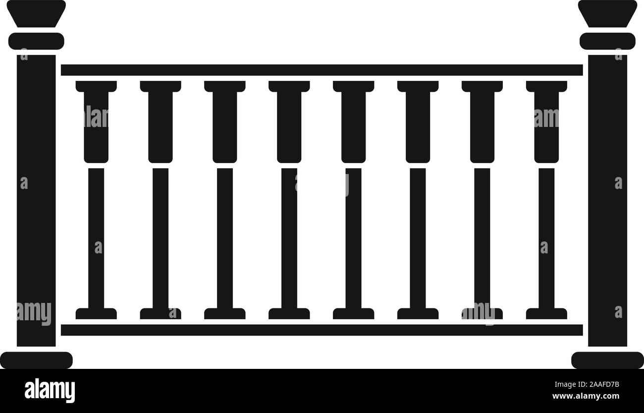 Fence icon. Simple illustration of fence vector icon for web design ...