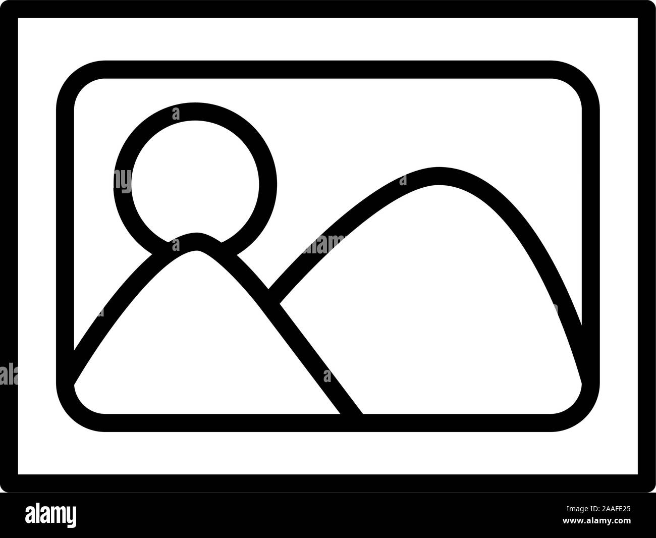 Isolated landscape icon line vector design Stock Vector Image & Art - Alamy