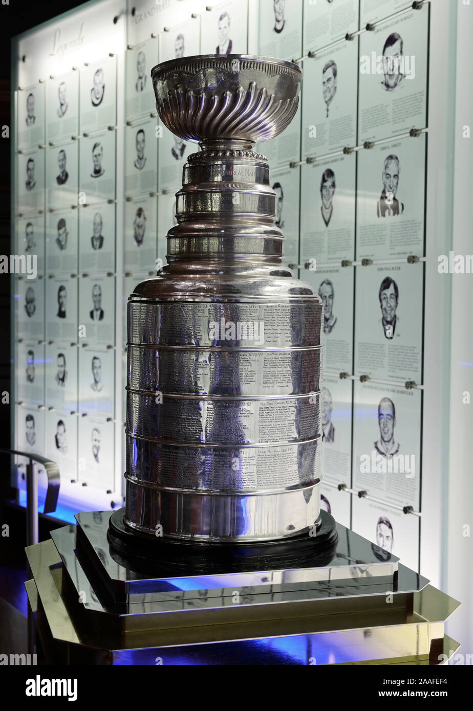 Stanley Cup Trophy, Hockey Hall of Fame Stock Photo