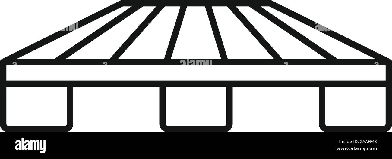 Wood pallet icon. Outline wood pallet vector icon for web design ...