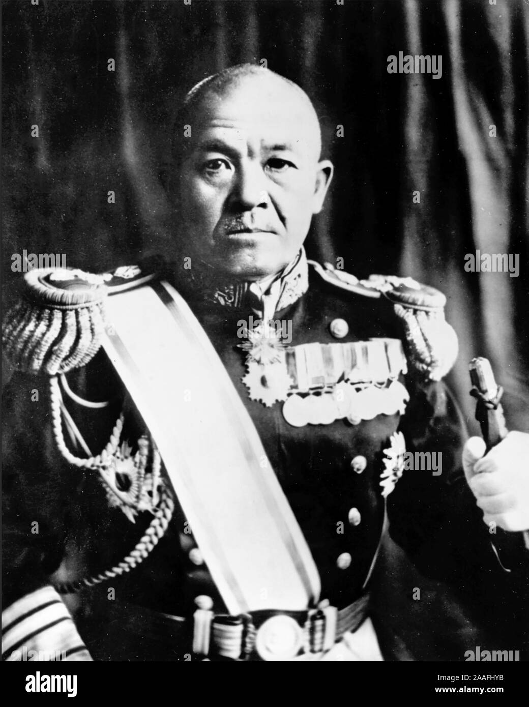CHŪICHI NAGUMO (1887-1944) Admiral in the Imperial Japanese Navy Stock Photo