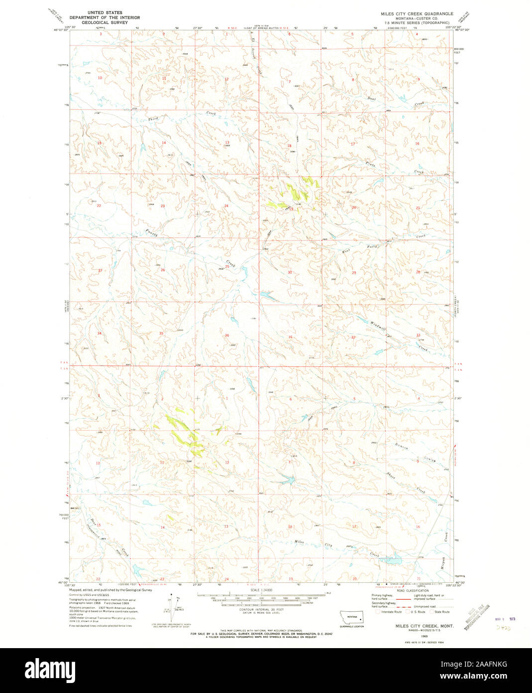 Miles city montana map Cut Out Stock Images & Pictures Alamy