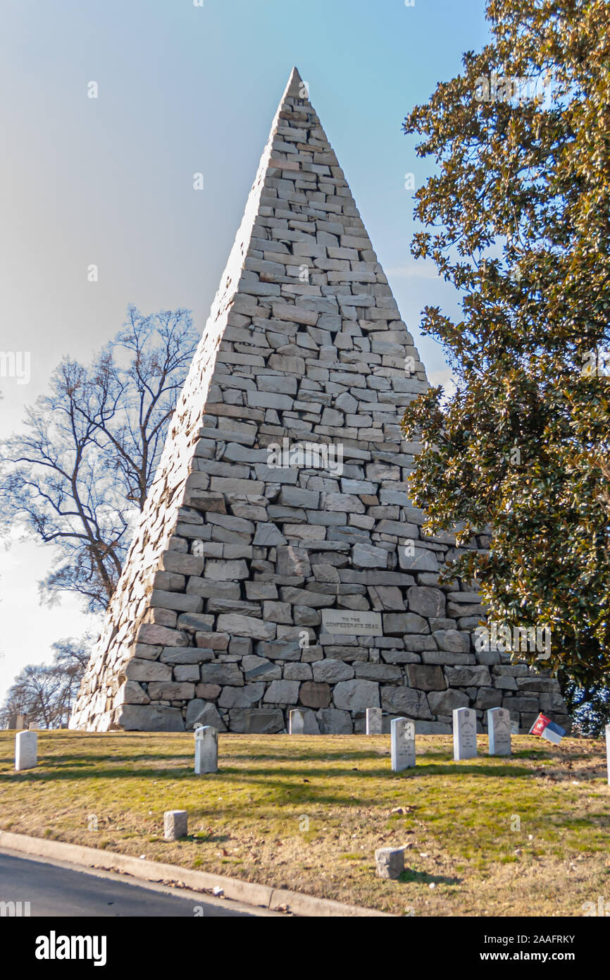 Civil War Memorial in Hollywood Cemetary, Richmond, VA Stock Photo Alamy
