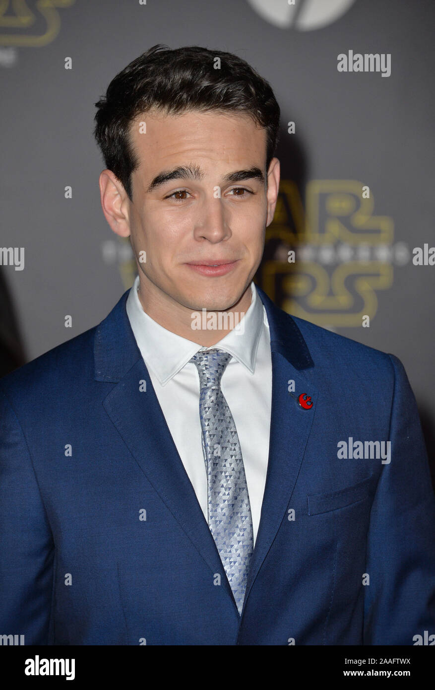 Alberto Rosende LOS ANGELES, CA - DECEMBER 14, 2015: Actor Alberto Rosende at the world