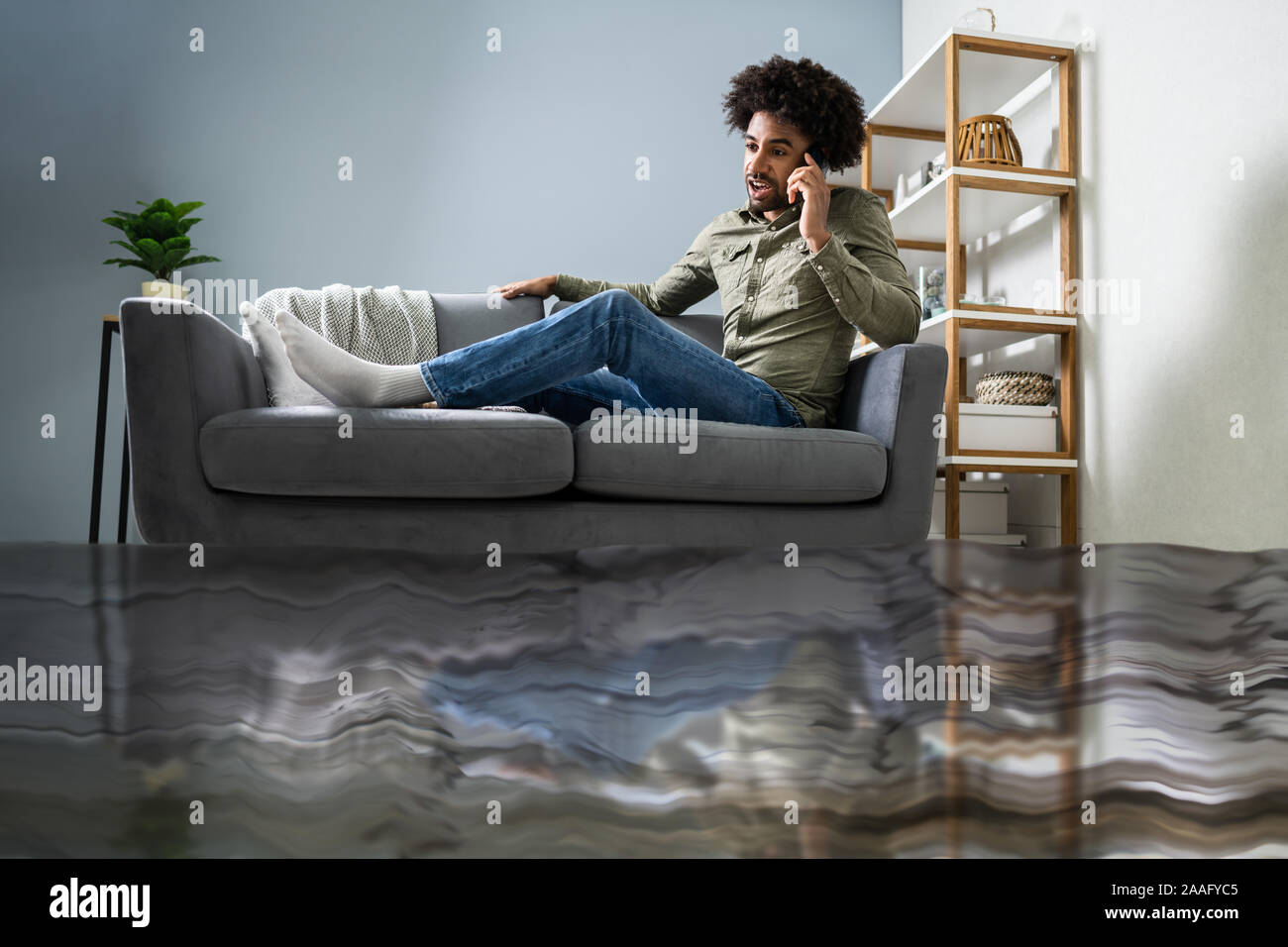 Flooded house interior hires stock photography and images Alamy