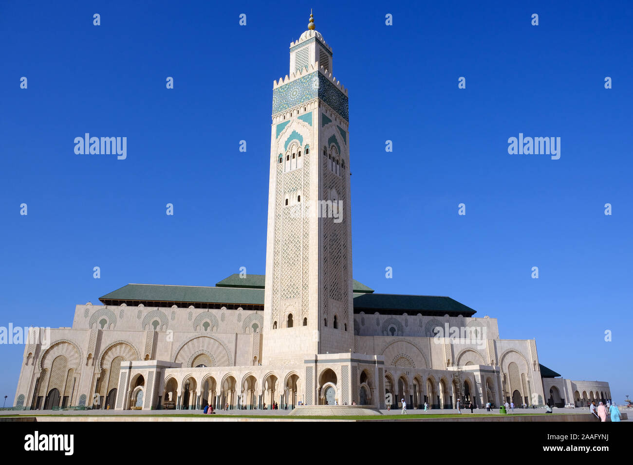 Religious places -  Islam Morocco Casablanca Hassan II Mosque Stock Photo