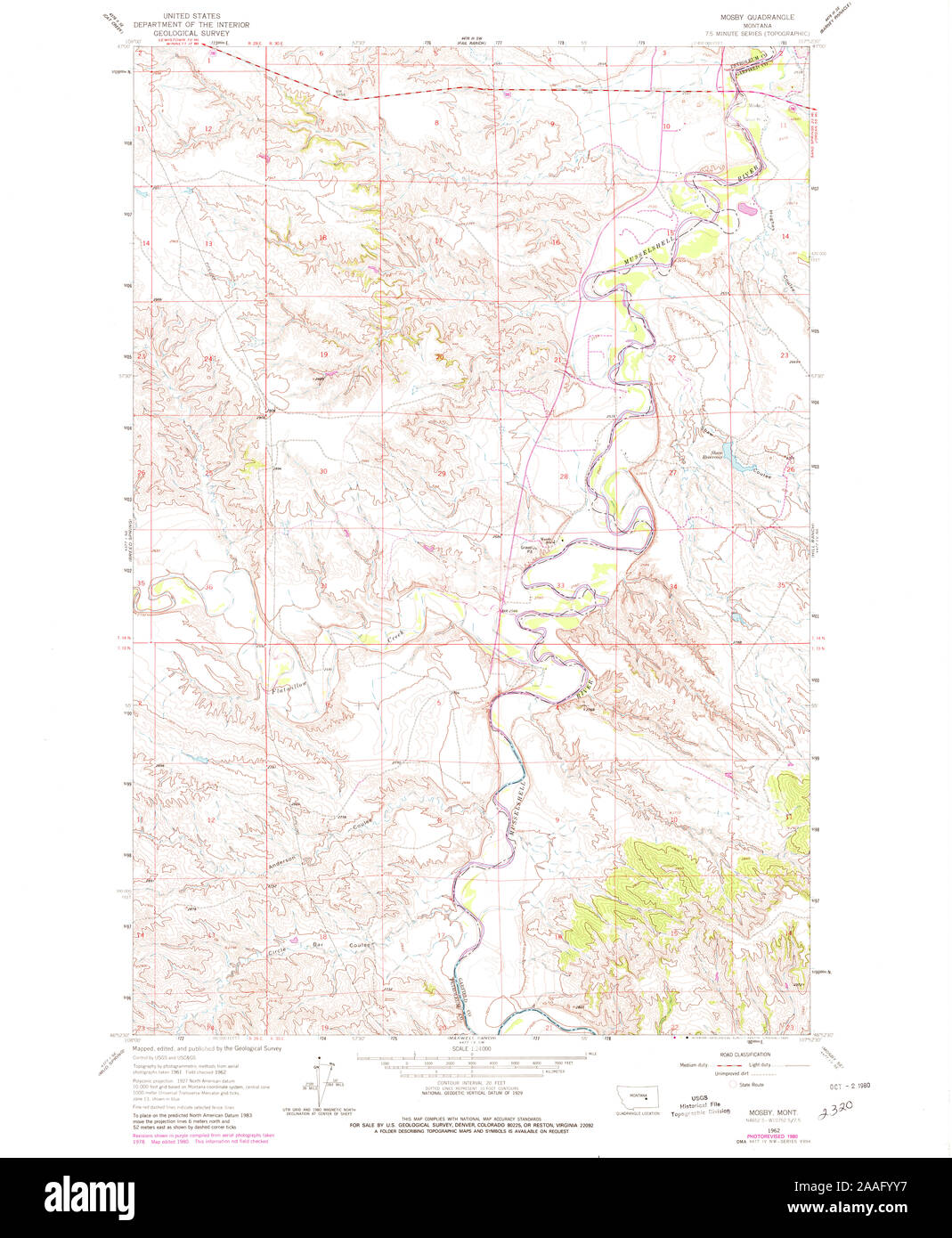 Map of mosby montana hires stock photography and images Alamy