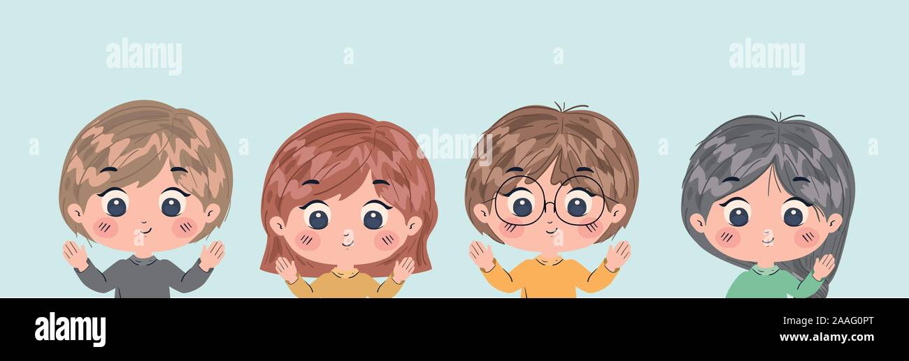 Girls and boys cartoons vector design Stock Vector Image & Art - Alamy