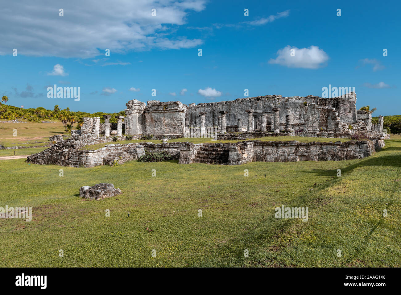 Mayan ruins in Tulum, Mexico Stock Photo
