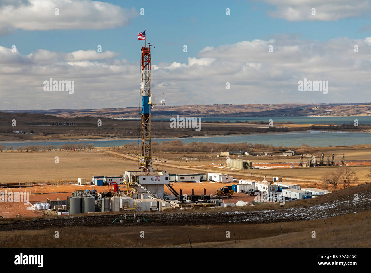 Watford City, North Dakota Oil production in the Bakken shale