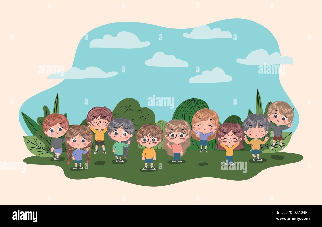Girls and boys cartoons vector design Stock Vector Image & Art - Alamy